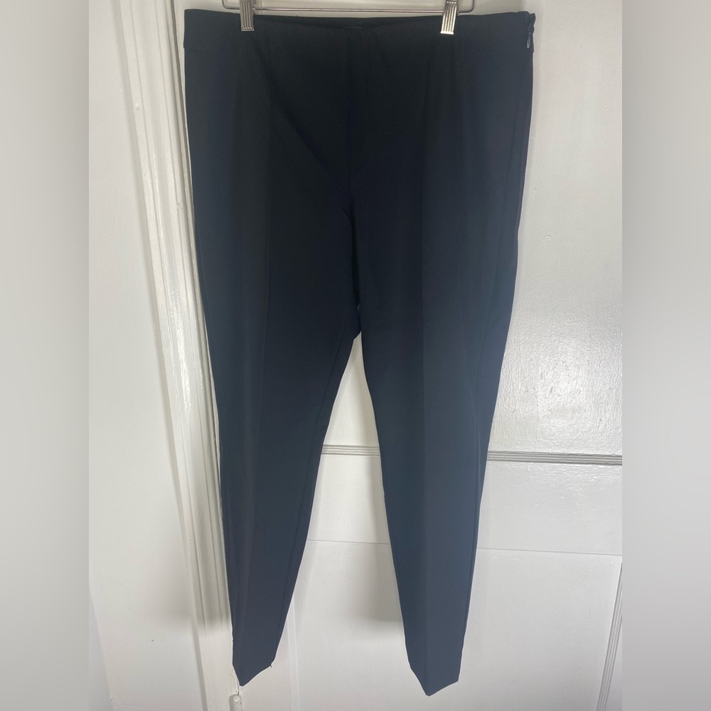 Lafayette 148 New York Acclaimed Stretch Gramercy Black Cropped Pants